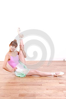 Japanese woman dances ballet