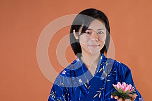 Japanese Woman in Kimono