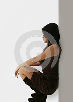 Japanese woman posing