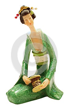 Japanese woman statuette photo