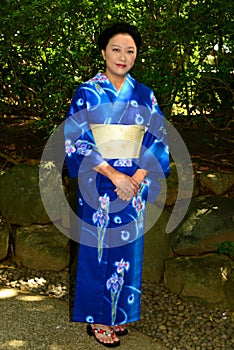 Japanese Woman Wearing Yukata