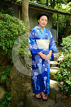 Japanese Woman Wearing Yukata