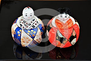 Japanese wooden dolls`Kimekomi Ningyo dolls`