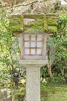 Japanese wooden lantern
