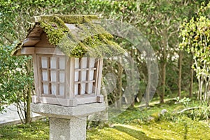 Japanese wooden lantern