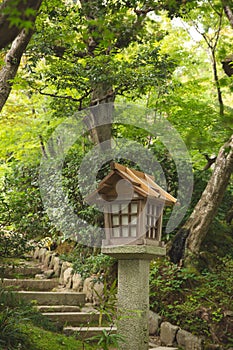 Japanese wooden lantern