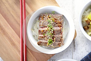 Japanese Yakiniku with rice