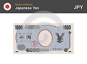 Japanese Yen banknone 1000 JPY