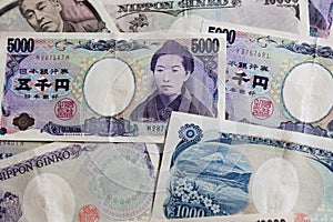 Japanese 5000 yen bill photo