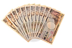 Japanese yen currency bills