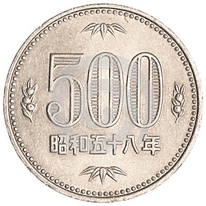 500 japanese yens coin