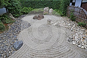 Japanese Zen garden photo