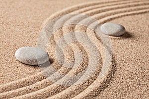 Japanese Zen stone garden