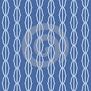 Japanese Zigzag Curl Line Vector Seamless Pattern