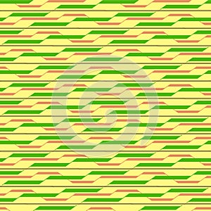 Japanese Zigzag Stair Line Vector Seamless Pattern