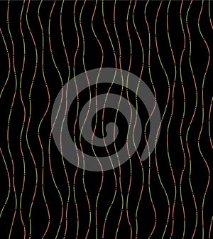 Japanese Zigzag Wave Line Vector Seamless Pattern