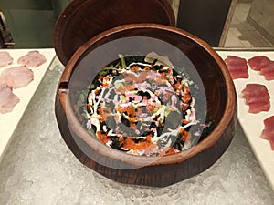 Japanesse salad with tobiko jakarta photo
