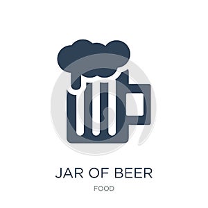 jar of beer icon in trendy design style. jar of beer icon isolated on white background. jar of beer vector icon simple and modern
