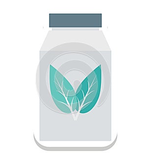 Jar, Bio, Ecology Color Isolated Vector Icon