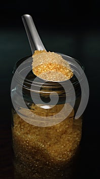 Jar of brown sugar