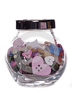 Jar of buttons