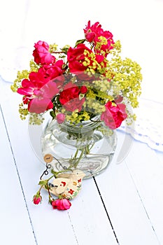 Jar of flowers