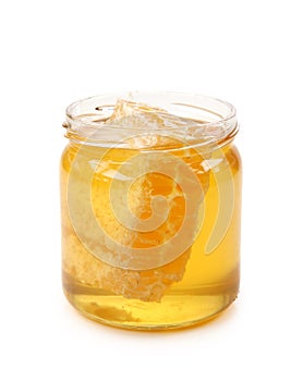 Jar with honeycomb