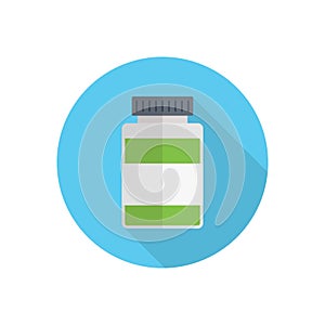 Jar vector color flat icon