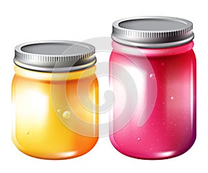 Jar with jam