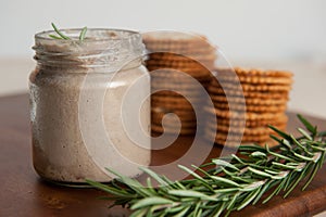 Jar of liver paste