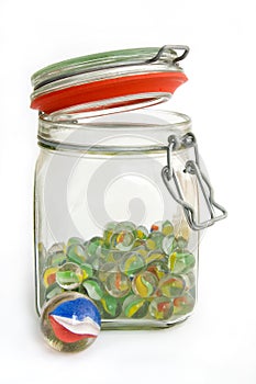 Jar of marbles
