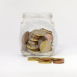 Jar with Money Small Change
