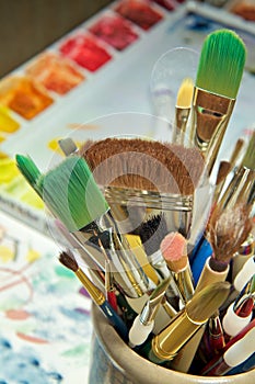 Jar of Paintbrushes (Right)