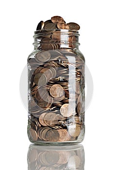 Jar of pennies