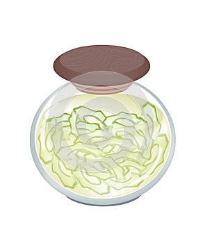 A Jar of Pickled Slice Bitter Melon