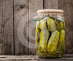Jar of pickles photo