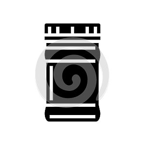 jar plastic package glyph icon vector illustration