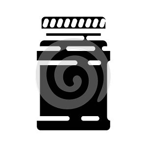 jar plastic package glyph icon vector illustration