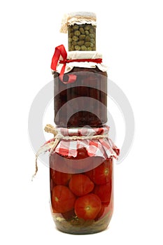 Jar with preserve