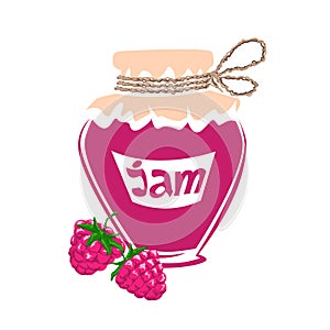 jar of raspberry jam