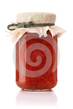 Jar of  rose petal jam