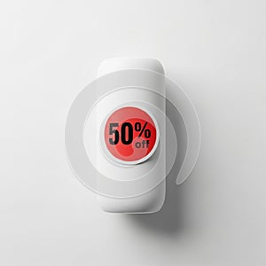 Jar is set against a plain white background emphasizing its simple and