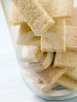 Jar of Shortbread Finger Biscuits