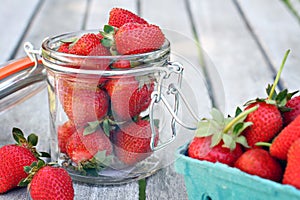 Jar of Strawberries photo
