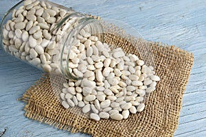 Jar of white beans