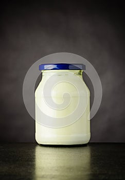 Jar of White Yoghurt