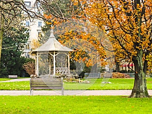 Jardin Anglais, Geneva city, Switzerland photo