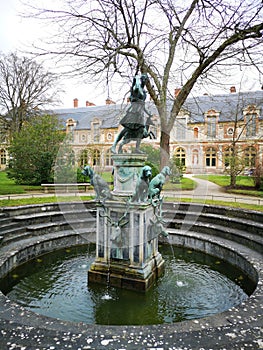 Jardin de Diane, Chateau de Fontainebleau, in France.