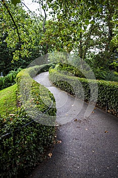 Jardin des plantes park in fall season