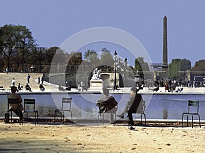 Jardin des tuileries paris france